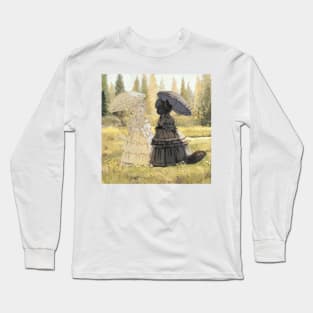 Black cat and white cat Long Sleeve T-Shirt